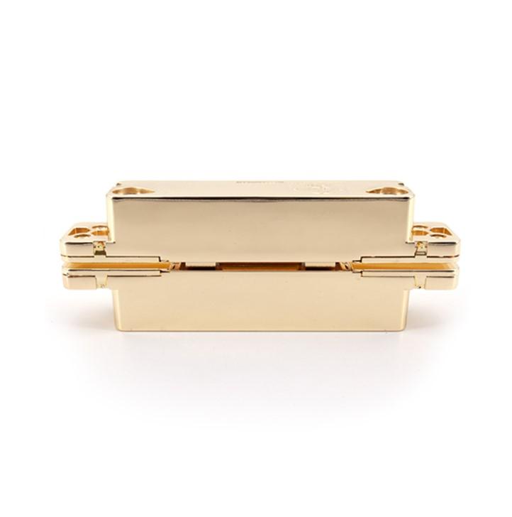 Three-way adjustable concealed hinge for cladded doors, available in multiple finishes, sold individually.