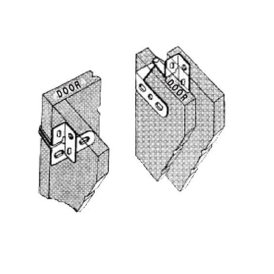 Extra heavy steel through the door pivot hinges in bronze finish, designed for durable door installations, 2 pack.