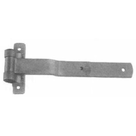 Square corner truck and trailer hinge, 12 inches, zinc plated, sold individually for durable applications.