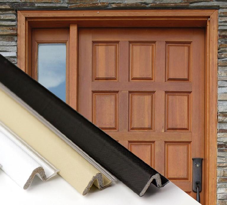 Light-duty weather strip seals in various lengths and finishes, ideal for enhancing door insulation and protection.