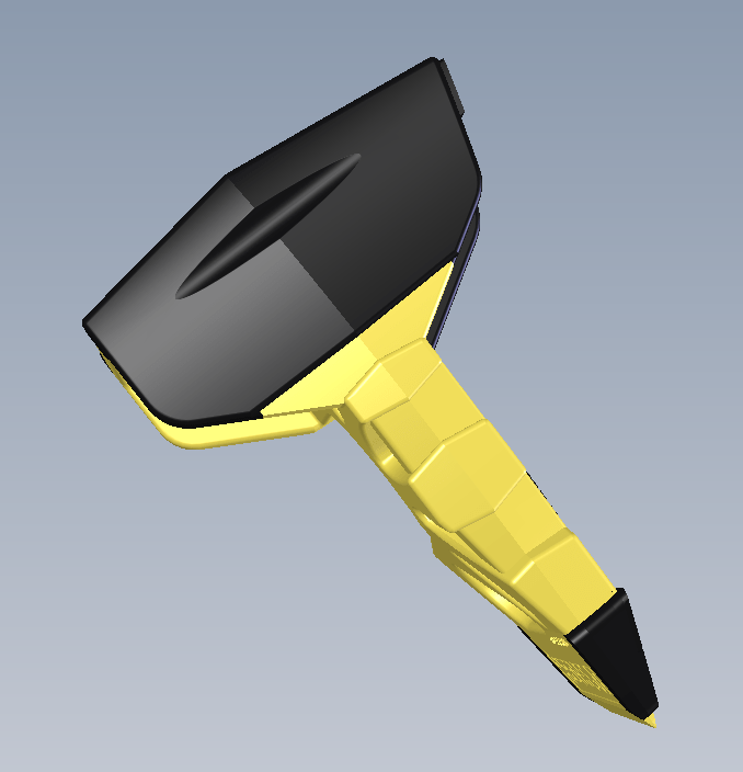 Portable temporary doorstop with a wedge design, featuring a yellow handle and black top for easy door securing.