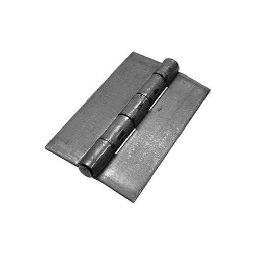 Weld On Butt Hinges in bright steel, 2 1/4 inches by 3 1/2 inches, sold in a 2 pack for durable door applications.