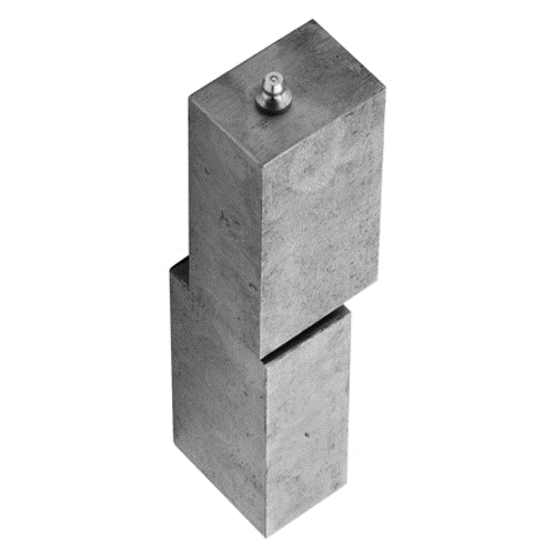 Weld On Rectangular Block Hinges with stainless steel pin, available in multiple sizes, sold in a 2 pack.