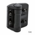 Multi-Adjustable Gate Spring Hinge - Black For Gate Gap (1/4" - 7/8") TCAMA1 For Metal, Vinyl or Wood Gates - Gate Hinges and Hardware - 1
