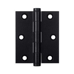 Solid Brass Screen Door Hinges Flat Black Finish - Sold in Pairs - Screen Door Hinges