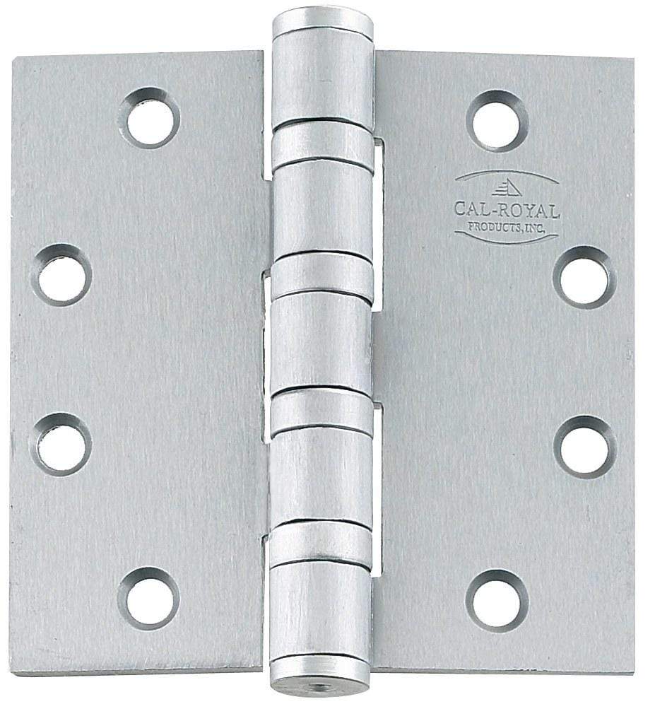 Heavy Weight 4 Ball Bearing Stainless Steel Hinges Full Mortise - Commercial - Multiple Sizes - Sold in Sets of 3 - Stainless Steel Hinges, Commercial Ball Bearing 5 inch x 4.5 inch - 4