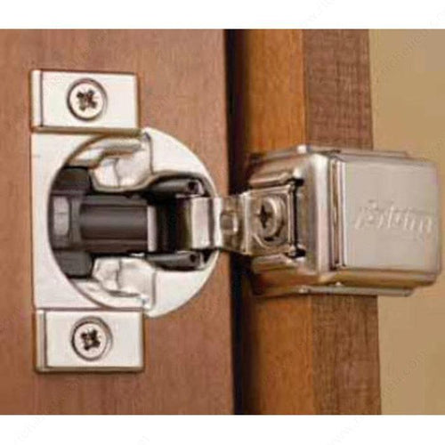 European hinges are well suited for frameless doors.