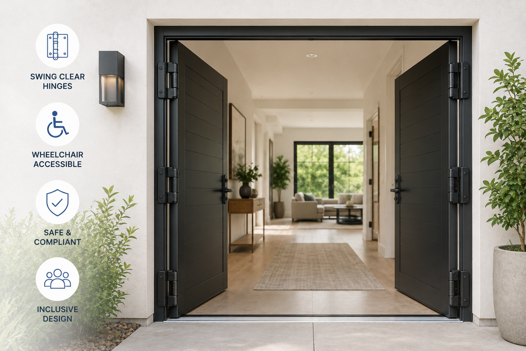 ADA & Accessibility Door Hardware — Swing Clear Hinges & More | HingeOutlet