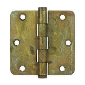 Solid Brass Hinges - Distressed Rustic Finish