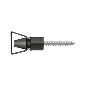 Shutter door holder with a triangular design, available in various sizes and finishes, sold individually.