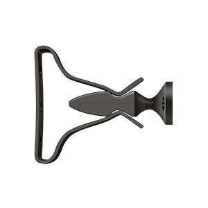 Shutter door holder in 2-3/4 inch size, available in multiple finishes, sold individually for secure door positioning.