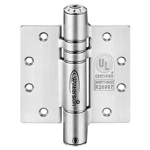 Heavy duty no slam self-closing spring hinge in 304 stainless steel for 1-3/4" thick doors, 3 pack.