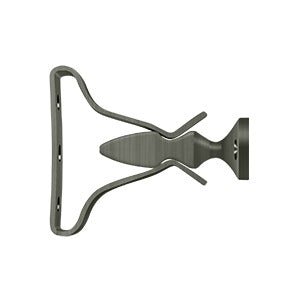 Shutter door holder measuring 2-3/4 inches, available in multiple finishes, sold individually for easy installation.
