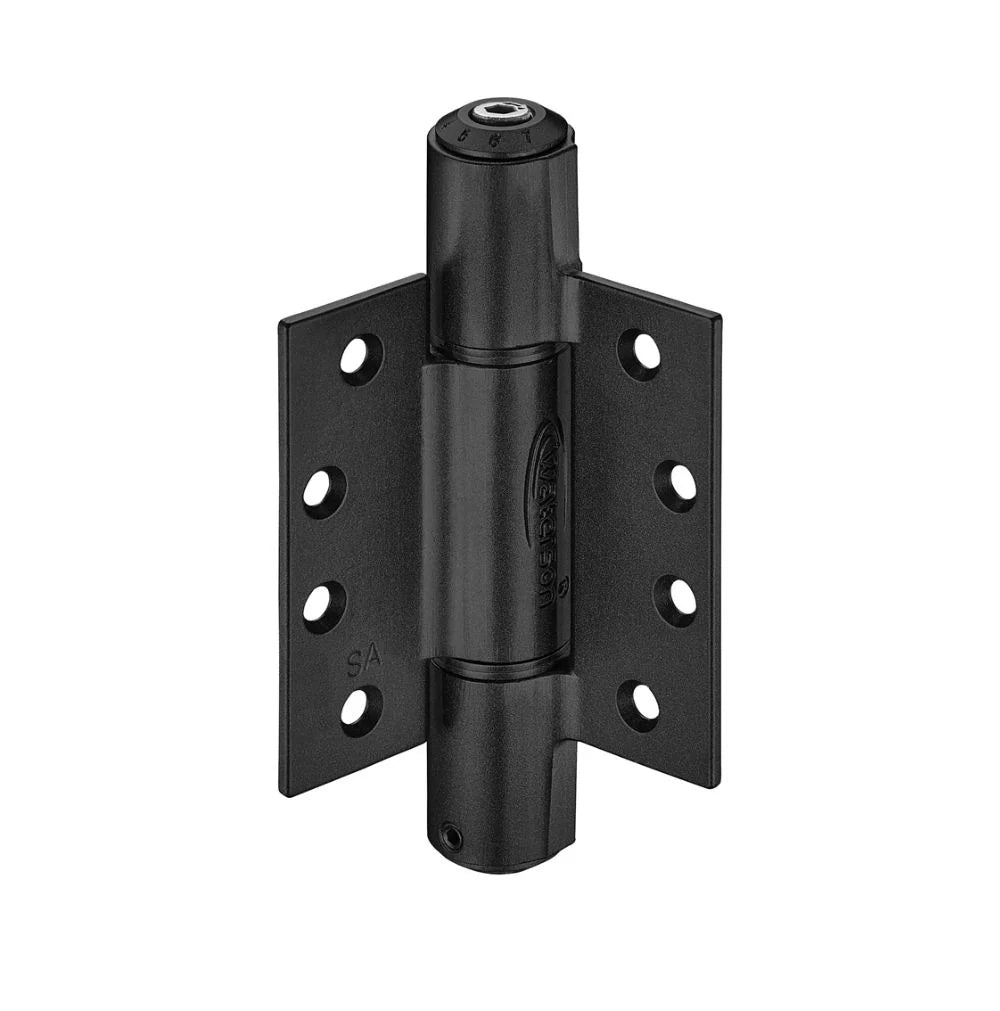 Heavy duty self-closing spring hinges, 4"x4", 304 stainless steel, for 1-3/4" thick doors up to 260 lbs, 3 pack.