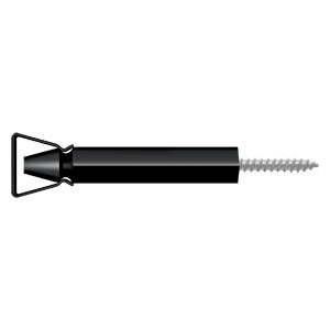 Shutter door holder in various sizes and finishes, designed for secure door positioning, sold individually.