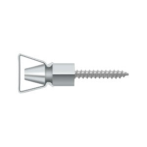 Shutter door holder with a triangular handle, available in various sizes and finishes, sold individually.