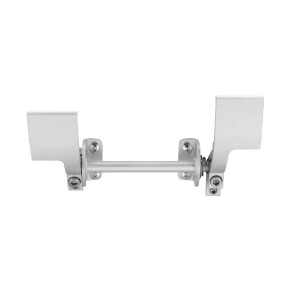Lever release for EB folding shelf brackets with two levers, available in multiple sizes and made of aluminum.