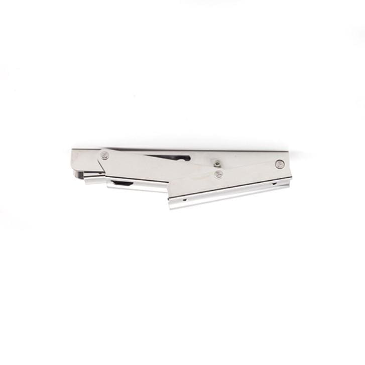 Stainless steel folding shelf bracket, available in multiple sizes, sold individually for versatile shelving solutions.