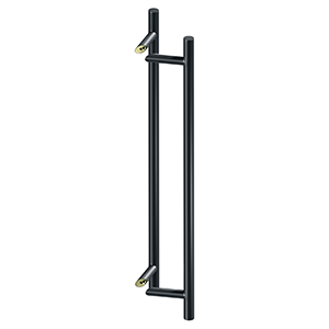 Back-to-back round offset pulls in various sizes and finishes, sold in a convenient 2-pack for easy installation.
