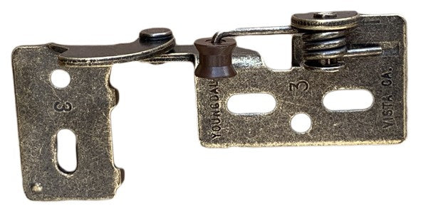 Non Wrap Self Closing Cabinet Hinge - Multiple Finishes - For 1/4" to 5/16" Overlay