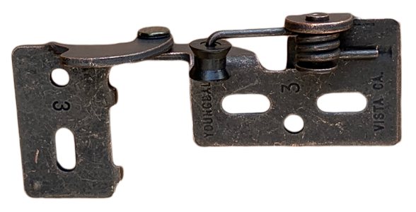 Non Wrap Self Closing Cabinet Hinge - Multiple Finishes - For 1/4" to 5/16" Overlay