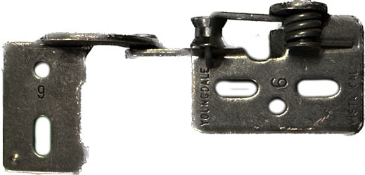 Non Wrap Self Closing Cabinet Hinge - Multiple Finishes - For 1/2" Overlay