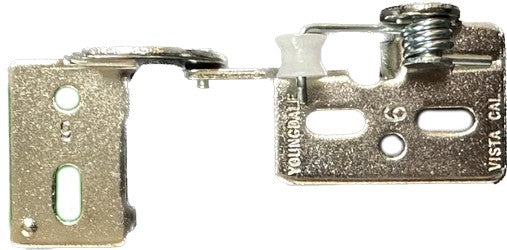 Non Wrap Self Closing Cabinet Hinge - Multiple Finishes - For 1/2" Overlay
