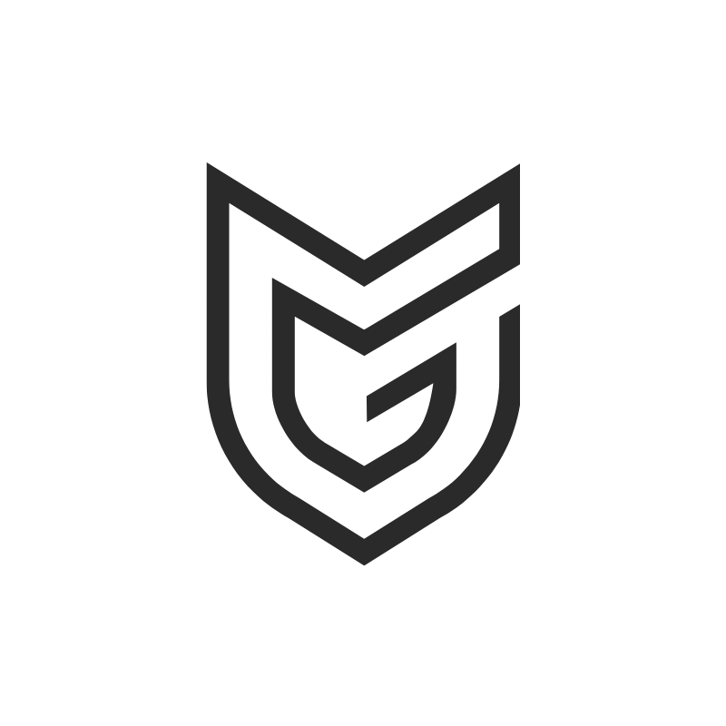 Stylized logo representing Guide Package Protection, emphasizing security and reliability for package delivery.
