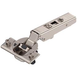 Clip Top Blumotion concealed cabinet hinge with soft close feature, 110° opening, sold individually for full overlay cabinets.