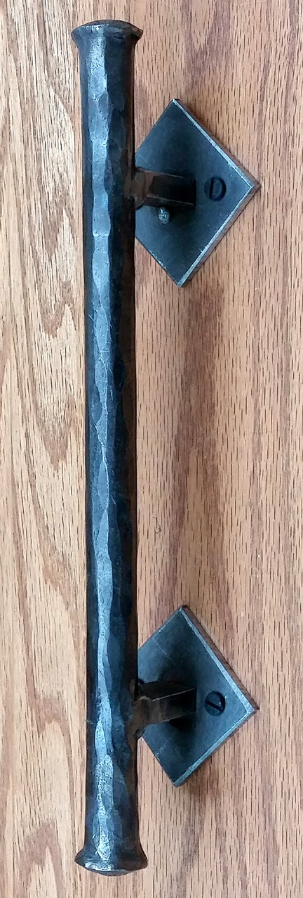 Barn Door Handle - Door Pull - Round Bar Distressed - 3/4" Dia. - Multiple Sized and Finishes Available - Sold Individually