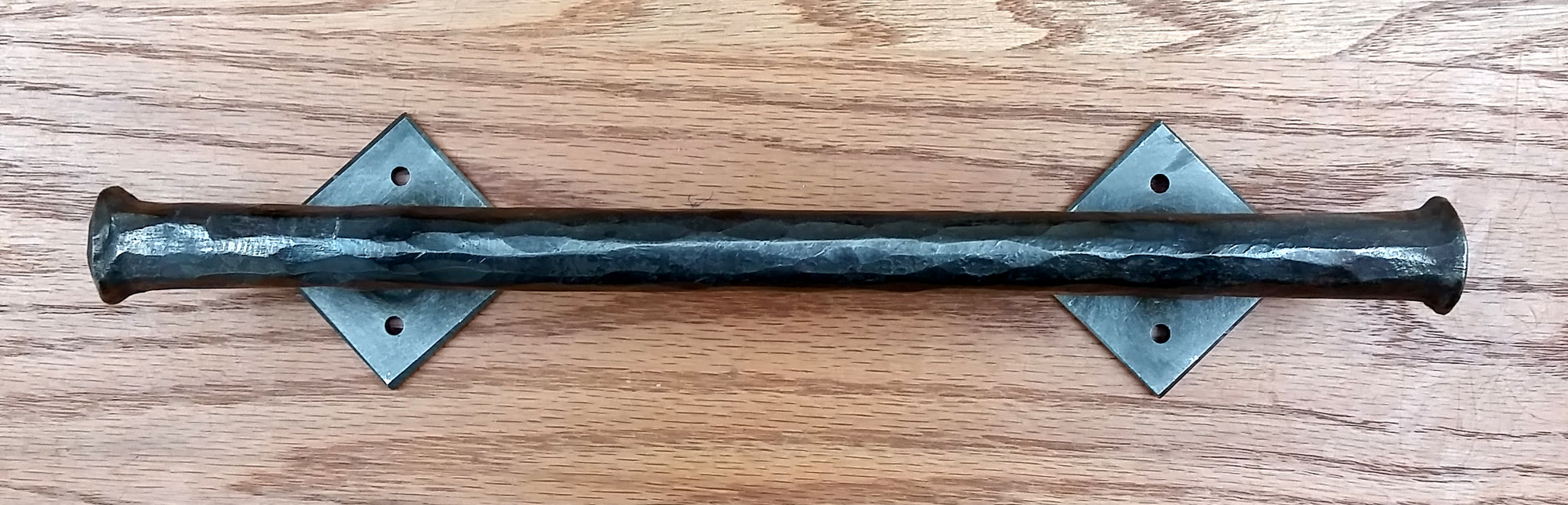 Barn Door Handle - Door Pull - Round Bar Distressed - 3/4" Dia. - Multiple Sized and Finishes Available - Sold Individually