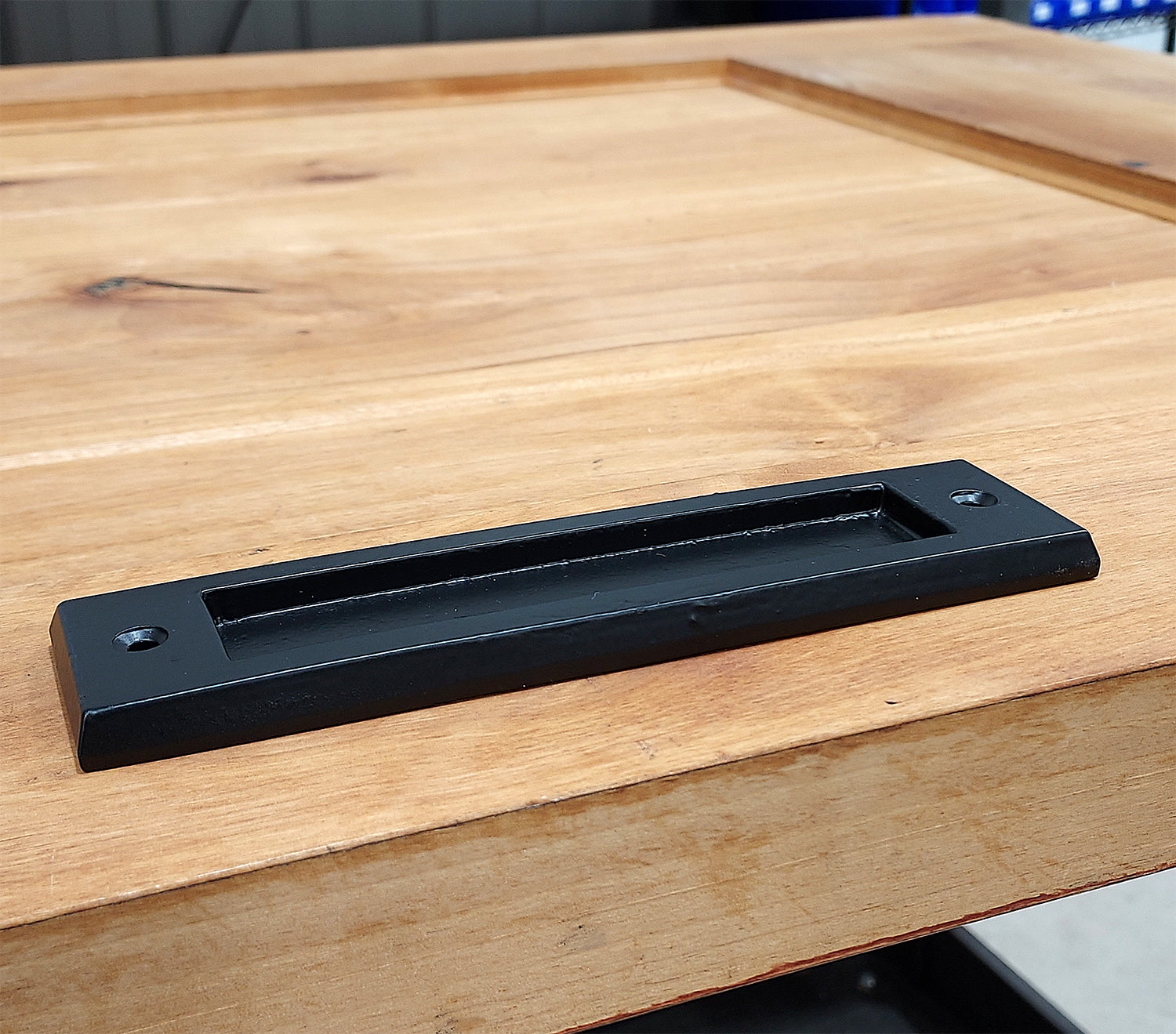 Flush Pull Barn Door Handle Handle -7 Inch - Sleek Modern Finger Pull Handle  - "Easy Mount"