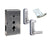 Gate Lock with Code - 400 Series Back to Back Steel Gate Box Kit - Mechanical Medium Duty Tubular Latchbolt - Multiple Finishes Available - Sold as Kit