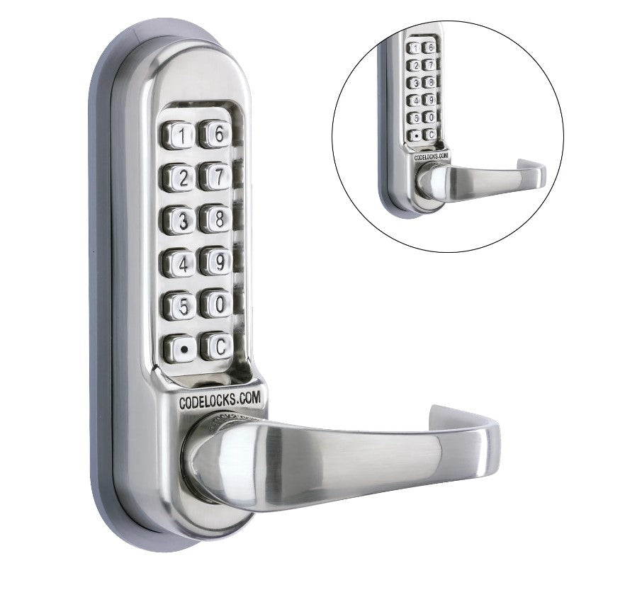 Gate Lock with Code - 500 Series Back to Back - Mechanical Heavy Duty Tubular Latchbolt - Multiple Finishes Available - Sold Individually
