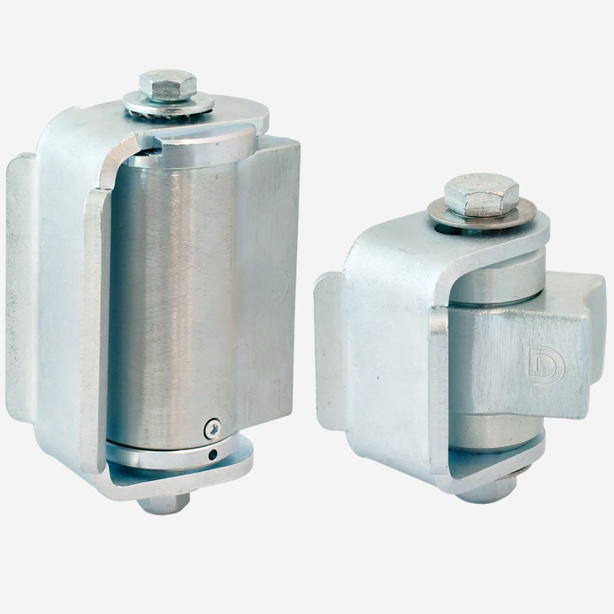 Weld On Gate Hinges - Heavy Duty Badass Weld-On Gate Hinges - Center Mount - For Round Posts - Self-Closing Up To 440 Lbs. - Sold As Set Or Pair