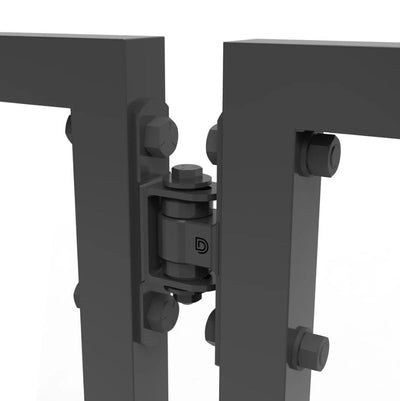 Bolt-On Hinges - Heavy Duty Bolt-On Badass Gate Hinge - Steel - Up To 1000 Lbs - Black Powder Coat Finish - Sold Individually