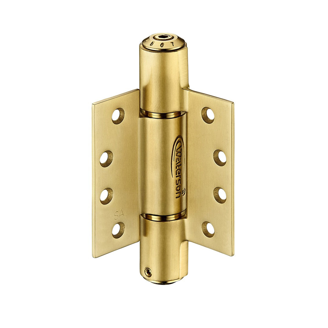 Heavy duty self-closing spring hinges in 4x4 inches, made of 304 stainless steel for doors up to 260 lbs, 3 pack.