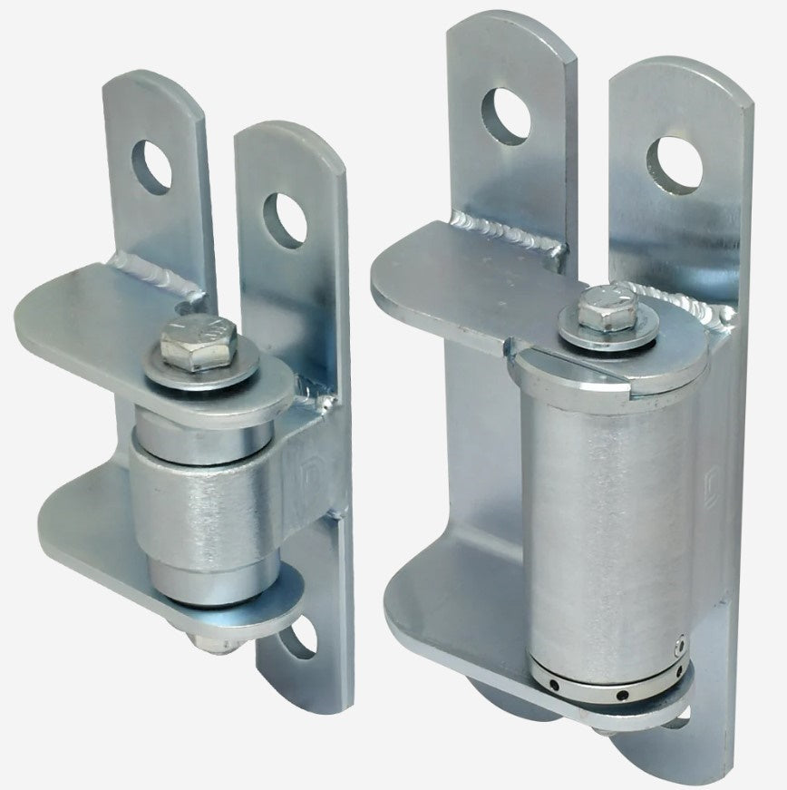 Heavy Duty Weld On Gate Hinges - Heavy Duty Shut It Badass Gate Hinges - Face Mount - Bolt On Or Weld On - Self-Closing Up To 440 Lbs - Zinc Finish - Sold As Set Or Pair