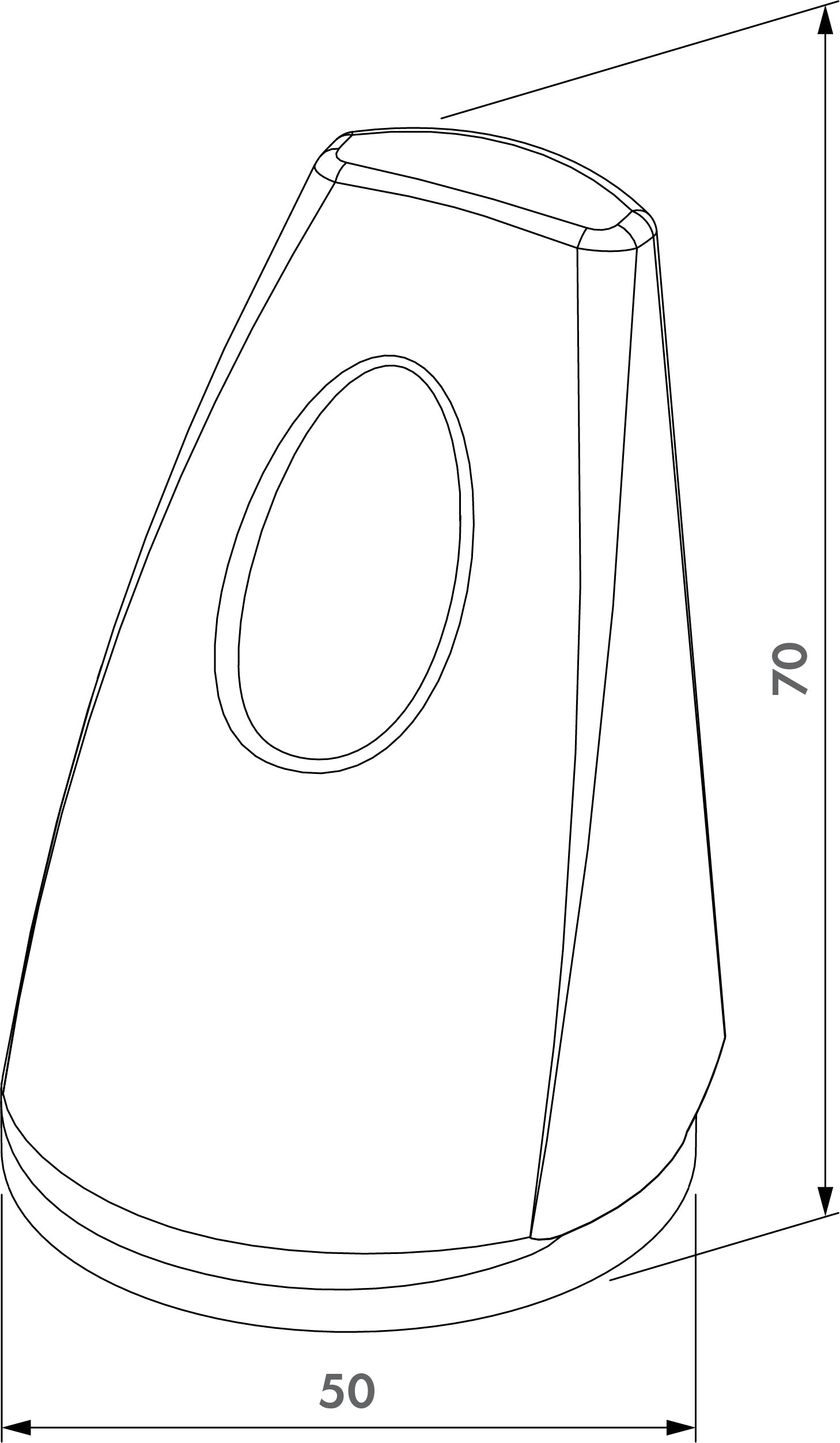 Locinox NoStep designed for Serval Gate Spring Hinge to prevent hinge use as a step, sold individually.