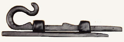 Black powder coat door and gate grille mounting kit #7-B, sold as a set, designed for secure installation.