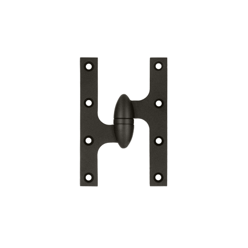 Deltana  6" Height X 4" Width Olive Knuckle Door Hinge With Ball Bearing Left Hand