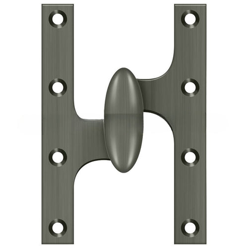 Deltana olive knuckle door hinge with ball bearing, available in various sizes and finishes, sold individually.
