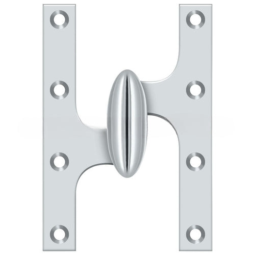 Deltana olive knuckle door hinge with ball bearing, available in various sizes and finishes, sold individually.