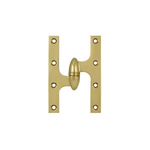 Deltana  6" Height X 4" Width Olive Knuckle Door Hinge With Ball Bearing Left Hand