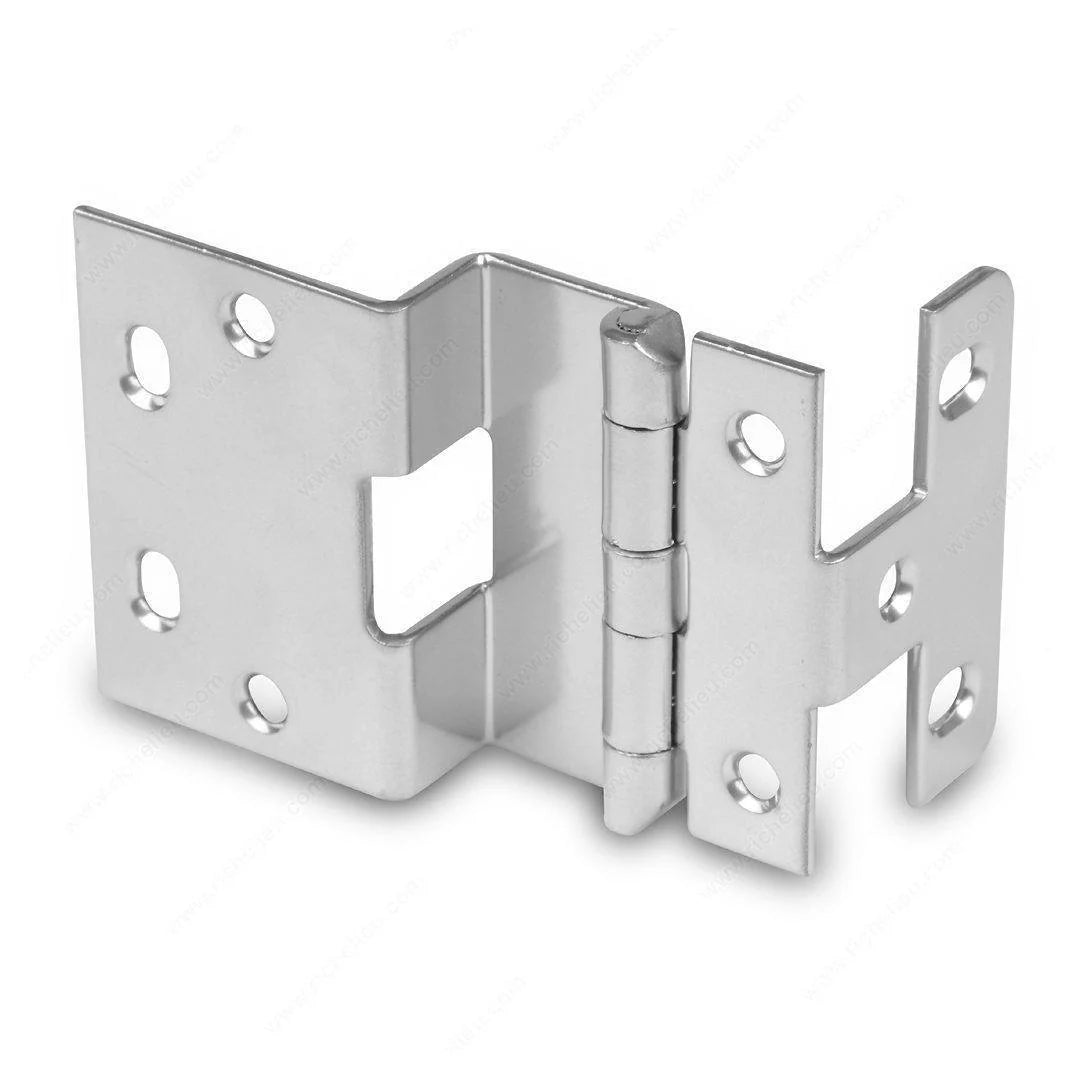 Clearance offset hinges for 3/4" overlay applications, available in multiple sizes, sold in a 2 pack.