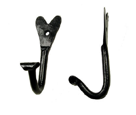 Decorative hand forged hook