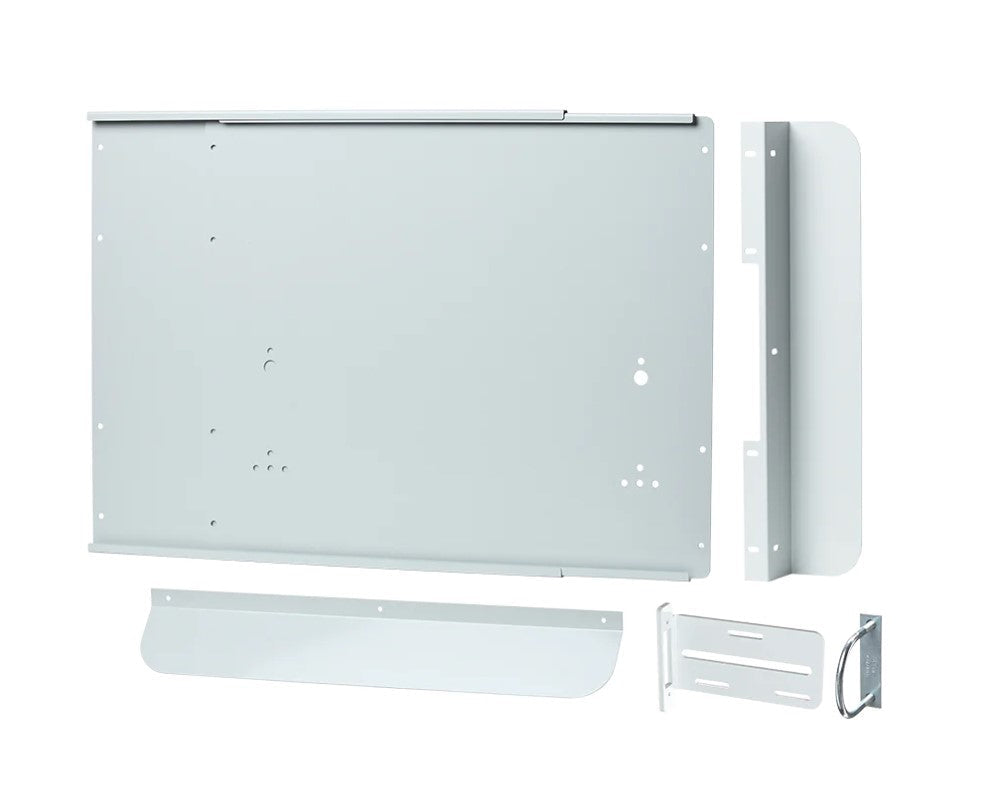 Outdoor panic bar hardware kit for gates, 36 inches, brushed finish, compatible with 5000, 5500, 6000 series.
