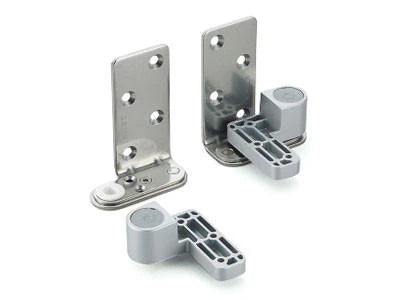 Pivot Hinge - Adjustable For Doors - Matte Chrome Finish - Sugatsune - 2 Pack