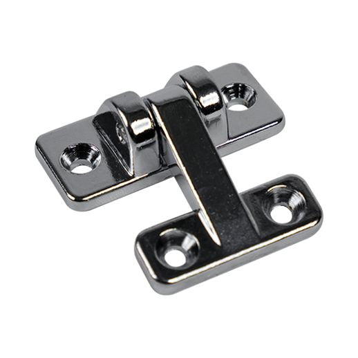 Economy zinc die-cast refrigeration hinge with a chrome finish and 5/16-inch offset, sold individually.