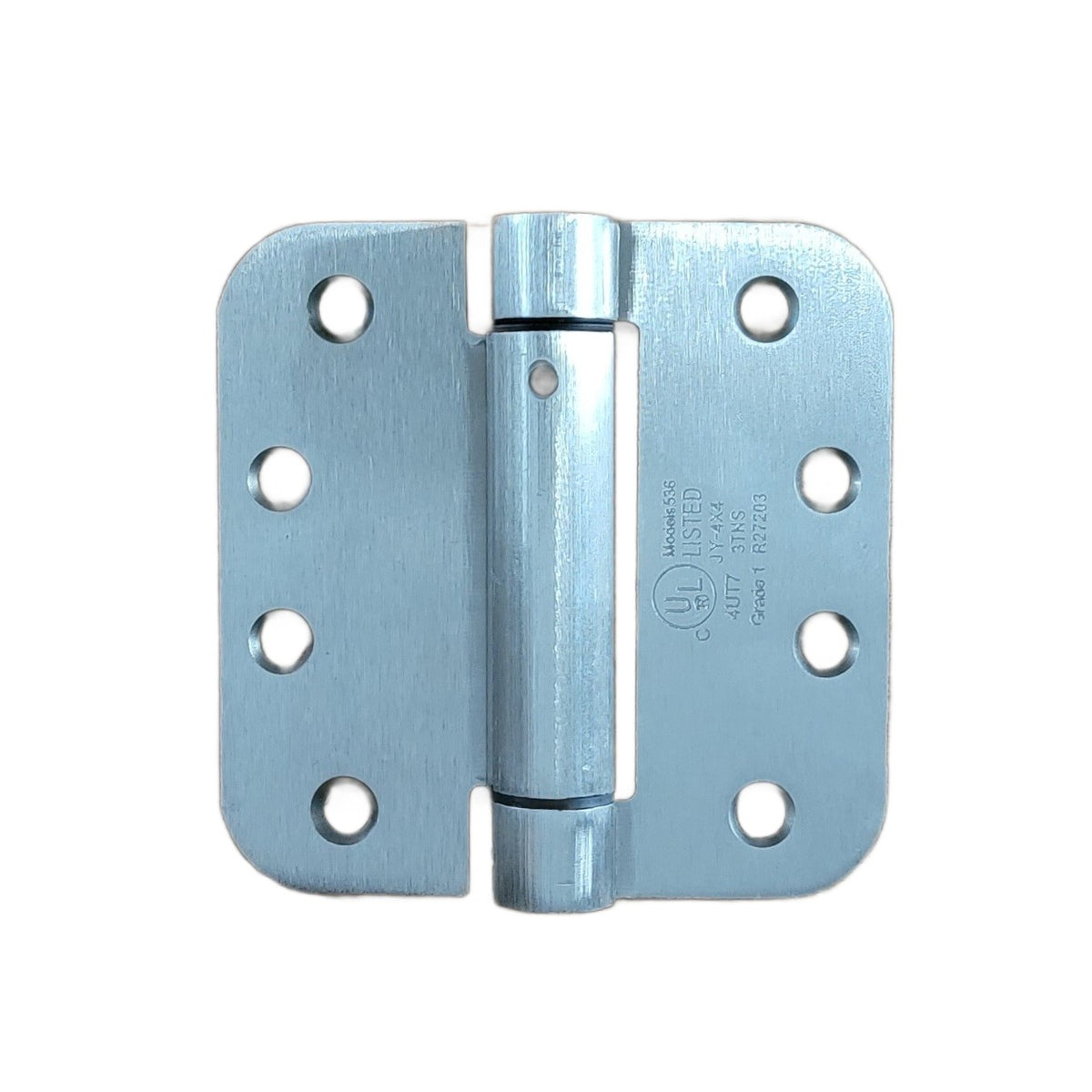 Spring Loaded Hinges - Residential - 4" With 5/8" Radius Corner - Template (Arch) Hole Pattern - Multiple Finishes - 2 Pack